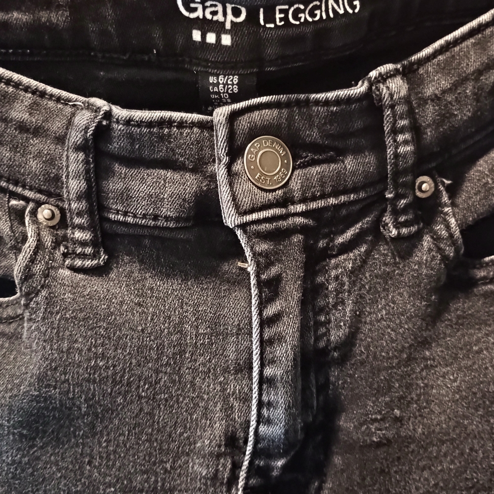 GAP Dark Gray Denim Leggings